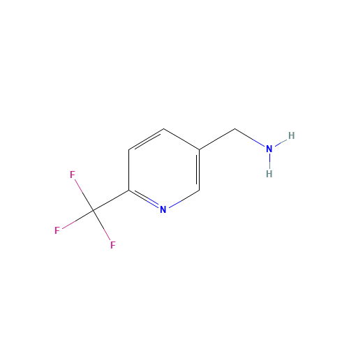 3-AMINOMETHYL-6-(TRIFLUOROMETHYL)PYRIDINE (CAS: 387350-39-2) - Chemical Structure and Molecular Formula 