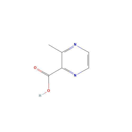 3-METHYLPYRAZINE-2-CARBOXYLIC ACID (CAS: 41110-28-5) - Chemical Structure and Molecular Formula 