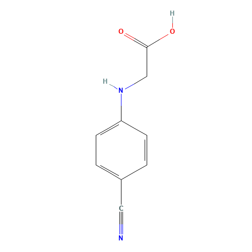 N-(4-CYANO-PHENYL)-GLYCINE (CAS: 42288-26-6) - Chemical Structure and Molecular Formula 