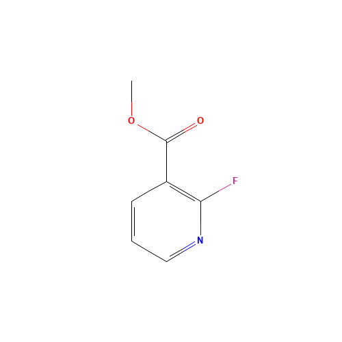 2-FLUORONICOTINIC ACID METHYL ESTER (CAS: 446-26-4) - Chemical Structure and Molecular Formula 