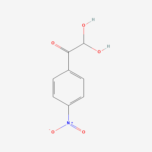 4-NITROPHENYLGLYOXAL HYDRATE (CAS: 4996-22-9) - Chemical Structure and Molecular Formula 