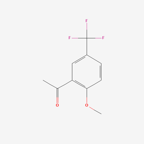 1-(2-Methoxy-5-trifluoromethylphenyl)ethanone (CAS: 503464-99-1) - Chemical Structure and Molecular Formula 
