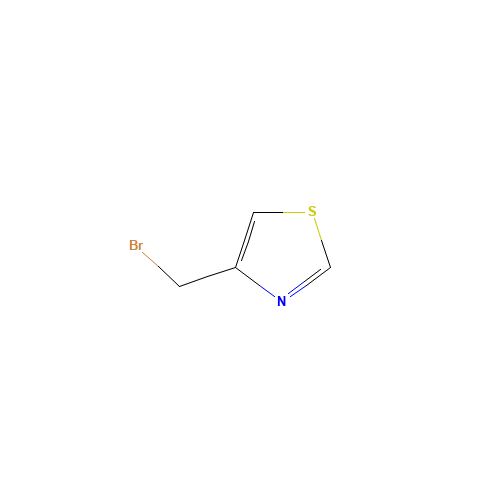 4-(BROMOMETHYL)-1,3-THIAZOLE (CAS: 52829-53-5) - Chemical Structure and Molecular Formula 