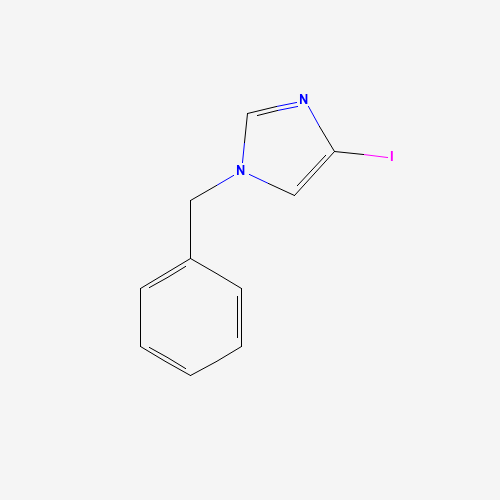 1-BENZYL-4-IODO-IMIDAZOLE (CAS: 536760-32-4) - Chemical Structure and Molecular Formula 