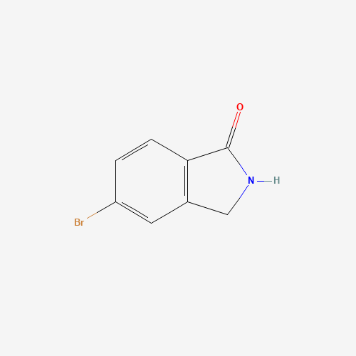 5-BROMO-2,3-DIHYDRO-ISOINDOL-1-ONE (CAS: 552330-86-6) - Chemical Structure and Molecular Formula 