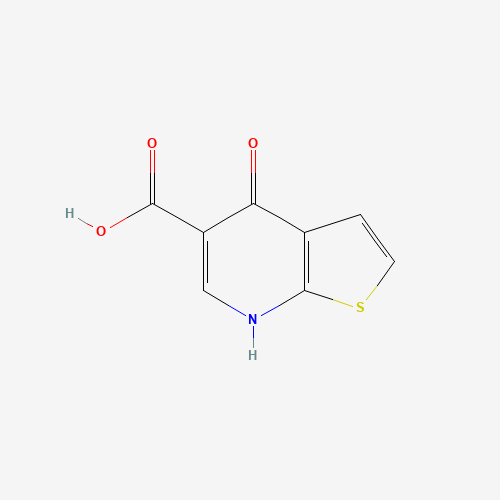 4-HYDROXYTHIENO[2,3-B]PYRIDINE-5-CARBOXYLIC ACID (CAS: 55503-32-7) - Chemical Structure and Molecular Formula 