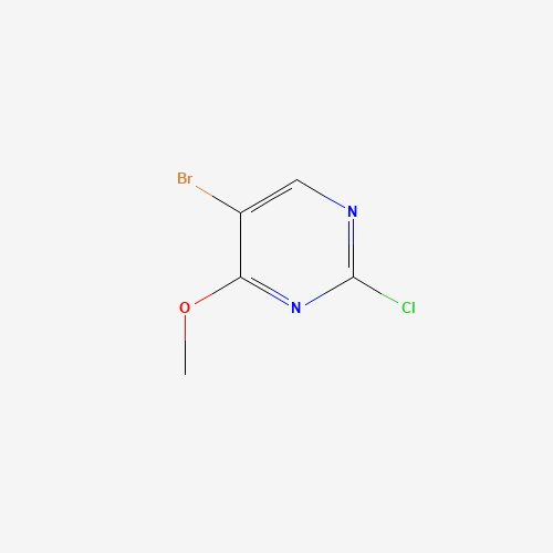 5-BROMO-2-CHLORO-4-METHOXYPYRIMIDINE (CAS: 57054-92-9) - Chemical Structure and Molecular Formula 