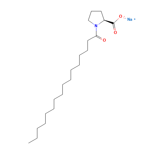 Sodium 1-palmitoyl-L-prolinate (CAS: 58725-33-0) - Related Chemical Product