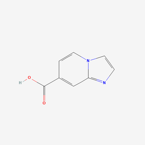 Imidazo[1,2-a]pyridine-7-carboxylic acid (9CI) (CAS: 648423-85-2) - Chemical Structure and Molecular Formula 