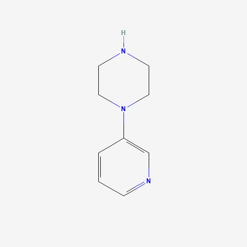 1-(3-Pyridinyl)piperazine (CAS: 67980-77-2) - Chemical Structure and Molecular Formula 
