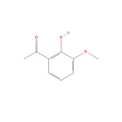 1-(2-hydroxy-3-methoxy-phenyl)ethanone (CAS: 703-98-0) - Chemical Structure and Molecular Formula 