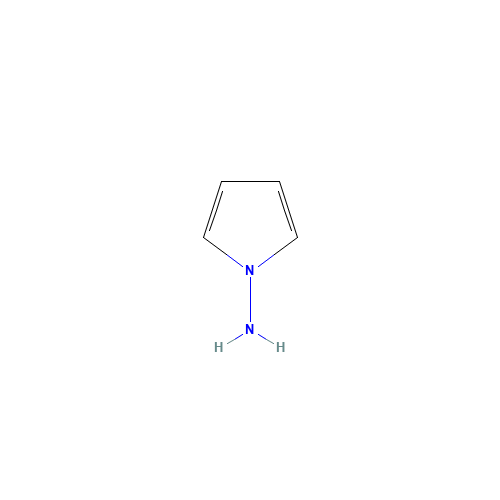 1-AMINOPYRROLE (CAS: 765-39-9) - Chemical Structure and Molecular Formula 