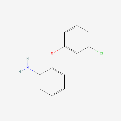 2-(3-CHLOROPHENOXY)ANILINE (CAS: 76838-73-8) - Chemical Structure and Molecular Formula 