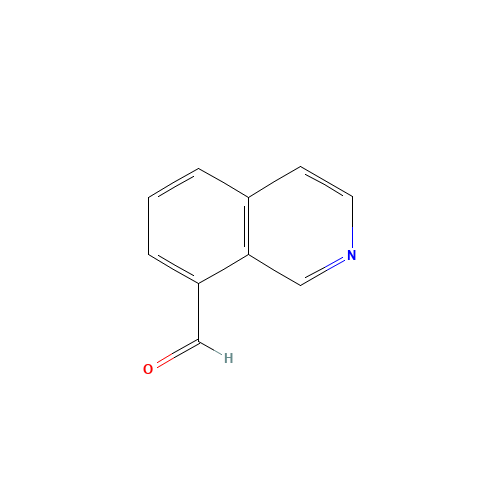 ISOQUINOLINE-8-CARBALDEHYDE (CAS: 787615-01-4) - Chemical Structure and Molecular Formula 