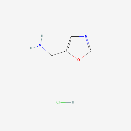 OXAZOL-5-YL-METHYLAMINE HYDROCHLORIDE (CAS: 847491-00-3) - Chemical Structure and Molecular Formula 
