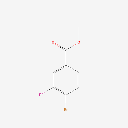 METHYL 4-BROMO-3-FLUOROBENZOATE 98 (CAS: 849758-12-9) - Chemical Structure and Molecular Formula 