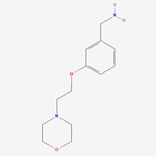 [3-(2-MORPHOLINOETHOXY)PHENYL]METHYLAMINE (CAS: 857284-08-3) - Chemical Structure and Molecular Formula 