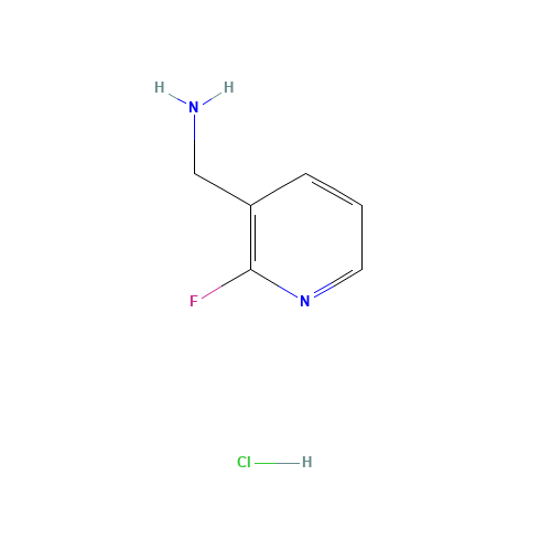 2-FLUORO-3-PYRIDINEMETHANAMINE (CAS: 859164-64-0) - Chemical Structure and Molecular Formula 