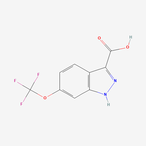 6-TRIFLUOROMETHOXY-3-INDAZOLECARBOXYLIC ACID (CAS: 869782-97-8) - Chemical Structure and Molecular Formula 