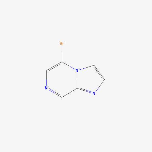 5-BROMOIMIDAZO[1,2-A]PYRAZINE (CAS: 87597-26-0) - Chemical Structure and Molecular Formula 