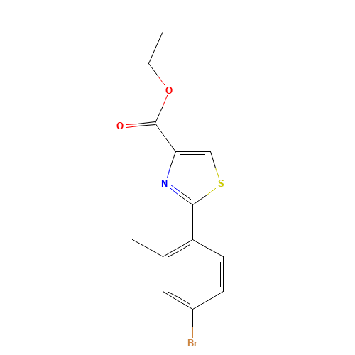 2-(4-BROMO-2-METHYL-PHENYL)-THIAZOLE-4-CARBOXYLIC ACID ETHYL ESTER (CAS: 886368-25-8) - Related Chemical Product