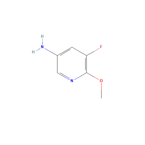 5-FLUORO-6-METHOXY-PYRIDIN-3-YLAMINE (CAS: 886372-63-0) - Chemical Structure and Molecular Formula 