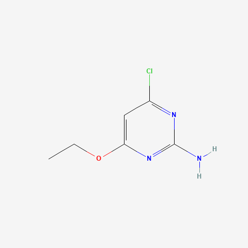 2-AMINO-4-CHLORO-6-ETHOXYPYRIMIDINE (CAS: 89784-02-1) - Chemical Structure and Molecular Formula 