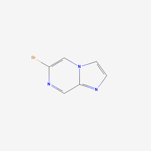6-Bromoimidazo[1,2-a]pyrazine (CAS: 912773-24-1) - Chemical Structure and Molecular Formula 