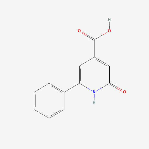 2-HYDROXY-6-PHENYLPYRIDINE-4-CARBOXYLIC ACID (CAS: 91493-43-5) - Chemical Structure and Molecular Formula 