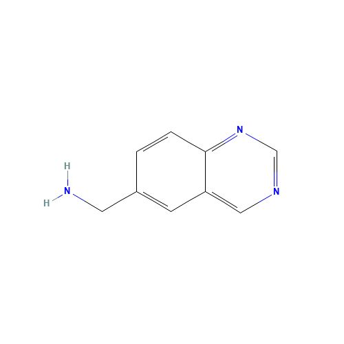 6-Quinazolinemethanamine (CAS: 933696-71-0) - Chemical Structure and Molecular Formula 