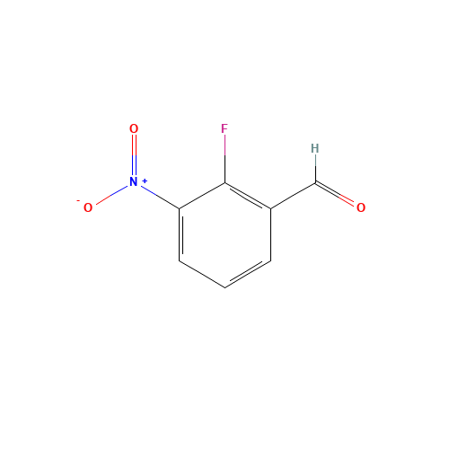 2-FLUORO-3-NITROBENZALDEHYDE (CAS: 96516-29-9) - Chemical Structure and Molecular Formula 