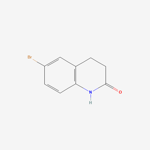 6-BROMO-3,4-DIHYDRO-1H-QUINOLIN-2-ONE (CAS: 3279-90-1) - Chemical Structure and Molecular Formula 