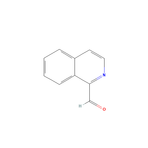 ISOQUINOLINE-1-CARBALDEHYDE (CAS: 4494-18-2) - Chemical Structure and Molecular Formula 