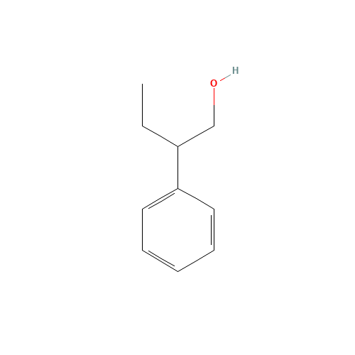 BETA-ETHYLPHENETHYL ALCOHOL  98 (CAS: 2035-94-1) - Chemical Structure and Molecular Formula 