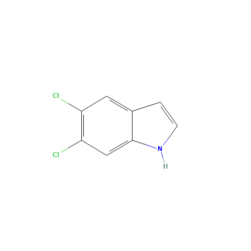 5,6-DICHLOROINDOLE (CAS: 121859-57-2) - Chemical Structure and Molecular Formula 