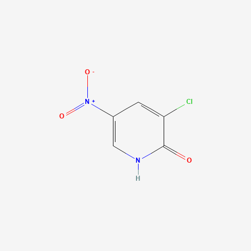 3-CHLORO-2-HYDROXY-5-NITROPYRIDINE (CAS: 22353-38-4) - Chemical Structure and Molecular Formula 
