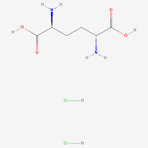 (5R,2S)-2,5-Diaminoadipic acid 2HCl (CAS: 213686-09-0) - Chemical Structure and Molecular Formula 