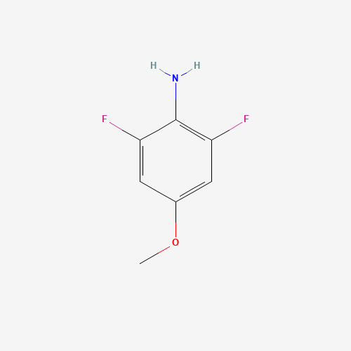 Benzenamine,2,6-difluoro-4-methoxy-(9CI) (CAS: 151414-47-0) - Chemical Structure and Molecular Formula 