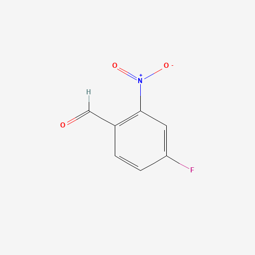 4-FLUORO-2-NITRO-BENZALDEHYDE (CAS: 2923-96-8) - Chemical Structure and Molecular Formula 