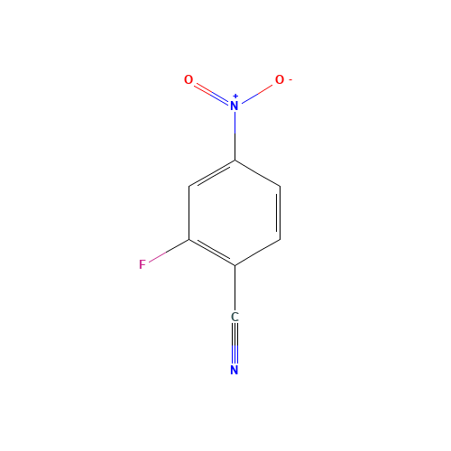 2-FLUORO-4-NITROBENZONITRILE (CAS: 34667-88-4) - Chemical Structure and Molecular Formula 