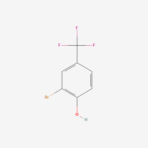 2-BROMO-4-(TRIFLUOROMETHYL)PHENOL (CAS: 81107-97-3) - Chemical Structure and Molecular Formula 