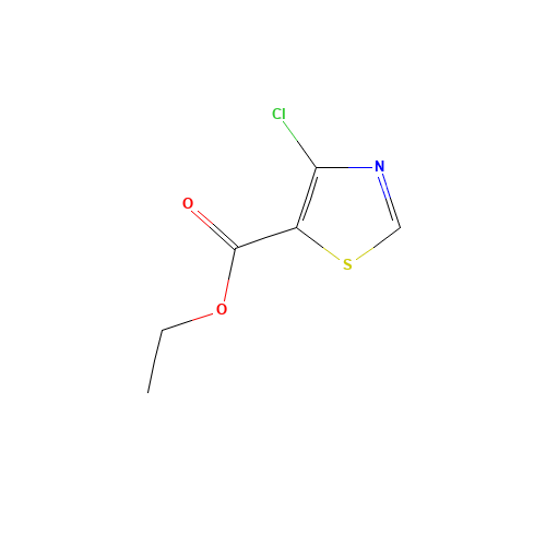 ETHYL 4-CHLOROTHIAZOLE-5-CARBOXYLATE (CAS: 444909-55-1) - Chemical Structure and Molecular Formula 