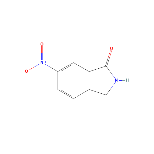 6-NITRO-ISOINDOLIN-1-ONE (CAS: 110568-64-4) - Chemical Structure and Molecular Formula 