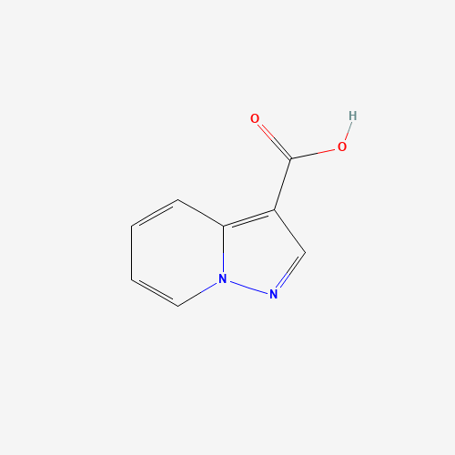 Pyrazolo[1,5-a]pyridine-3-carboxylic acid (CAS: 16205-46-2) - Chemical Structure and Molecular Formula 