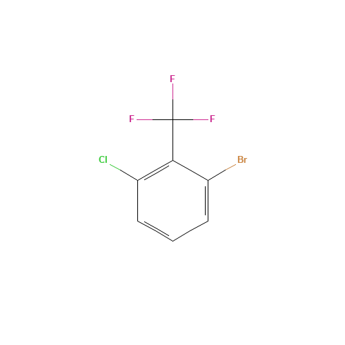 2-BROMO-6-CHLOROBENZOTRIFLUORIDE (CAS: 857061-44-0) - Chemical Structure and Molecular Formula 