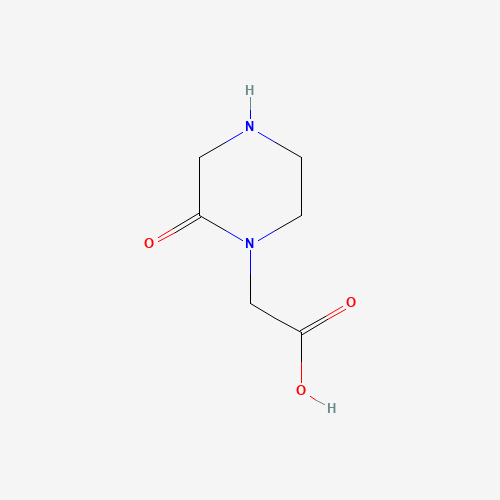 2-Oxo-1-piperazineacetic acid (CAS: 24860-46-6) - Chemical Structure and Molecular Formula 