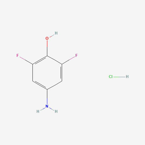 4-AMINO-2,6-DIFLUOROPHENOL (CAS: 220353-22-0) - Chemical Structure and Molecular Formula 