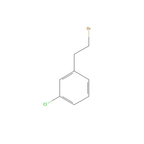 3-CHLOROPHENETHYL BROMIDE (CAS: 16799-05-6) - Chemical Structure and Molecular Formula 