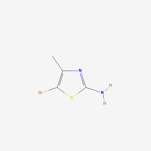 2-Amino-5-bromo-4-methylthiazole (CAS: 3034-57-9) - Chemical Structure and Molecular Formula 