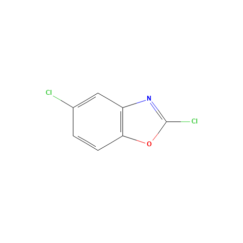 2,5-Dichlorobenzooxazole (CAS: 3621-81-6) - Chemical Structure and Molecular Formula 